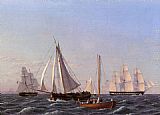 Sailing Ships by Christoffer Wilhelm Eckersberg